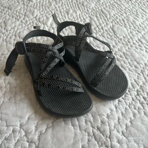 Chaco Black and Gray Kids Sandals